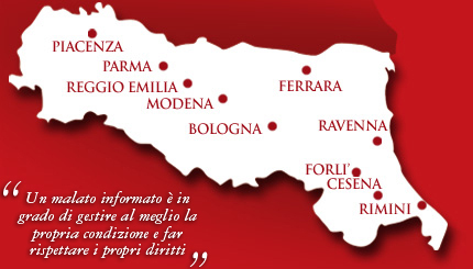 Piantina Strutture Sanitarie in Emilia Romagna
